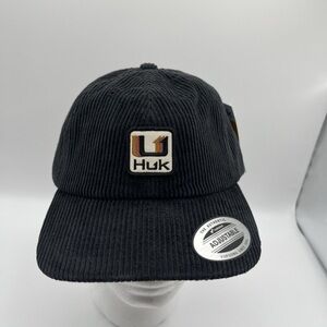 Huk Black Corduroy Cap